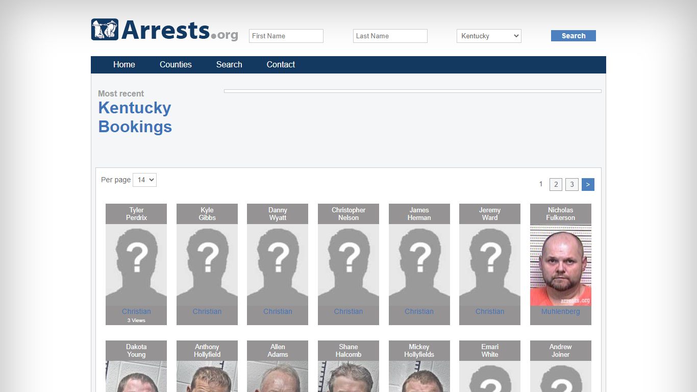 Kentucky Arrests and Inmate Search